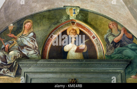 San Pietro Martire 1441-42 dal Beato Angelico affreschi (1438-50) Convento di San Marco - Museo del Convento di San Marco. Firenze Italia Italiano Foto Stock