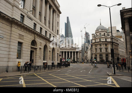 Queen Victoria Street a Londra Inghilterra Foto Stock