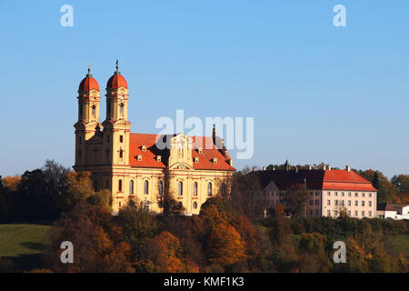 Ellwangen, bellezza di montagna, la Chiesa del pellegrinaggio, luogo di pellegrinaggio, barocco, la chiesa barocca, incubo est, est incubo circle, Wurttemberg, cattivo Foto Stock