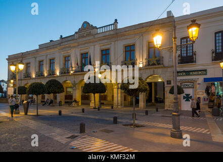 Facciata del Hotel Parador de Ronda, Andalusia, Malaga, Spagna. Foto Stock