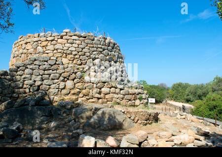 Nuraghe la Prisgiona, Capichera, Arzachena, Sardegna, Italia Foto Stock