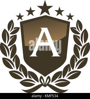 Royal vip foglia di schermo iniziale Illustrazione Vettoriale