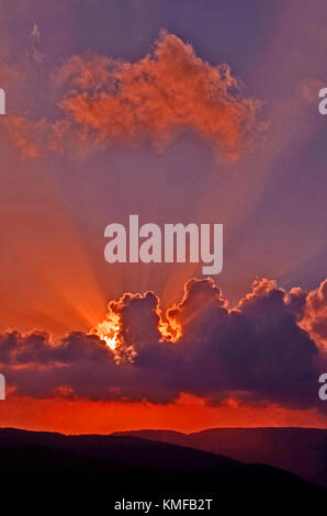 Un stunnig paphos tramonto, paphos Cipro consolidata per le incredibili tramonti Foto Stock