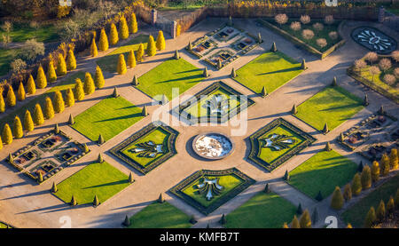 Il Kamp monastero con giardini, barocco giardino a terrazze, giardino del monastero, Kamp-Lintfort, la zona della Ruhr, Basso Reno Foto Stock