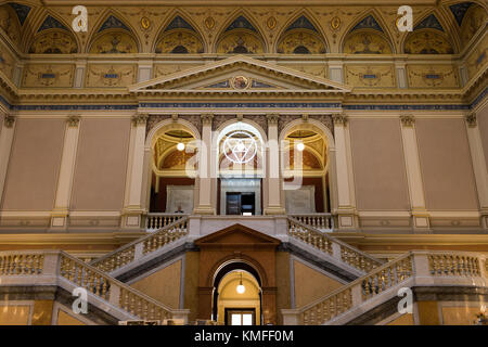 Kristof Kintera - Alberi nervoso mostra d'arte alla Galerie Rudolfinum di Praga. Ingresso al sale di esposizione Foto Stock