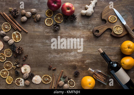 Ingredienti per il vin brulé Foto Stock