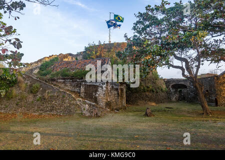 Nossa Senhora dos Remedios Fortezza - Fernando de Noronha, Pernambuco, Brasile Foto Stock