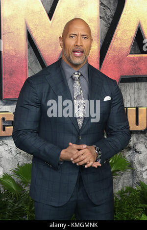 Londra, Regno Unito. 7 dicembre, 2017. Dwayne Johnson, Jumanji: Welcome to the Jungle - UK Premiere, Leicester Square, Londra UK, 07 dicembre 2017, Foto di Richard Goldschmidt Foto Stock