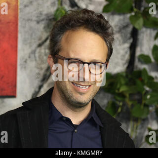 Londra, Regno Unito. 7 dicembre, 2017. Jake Kasdan, Jumanji: Welcome to the Jungle - UK Premiere, Leicester Square, Londra, Regno Unito. 07Th Dec, 2017. Foto di Richard Goldschmidt Credito: ricca di oro/Alamy Live News Foto Stock