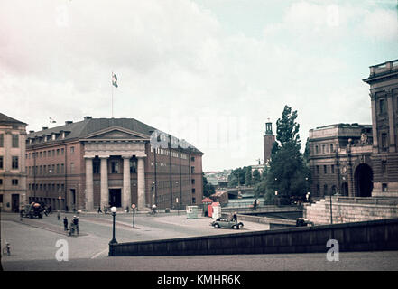 "Stockholms innerstad" si riferisce al centro di Stoccolma, Svezia. Documentato con il numero KMB 16001000, significa registrazione nella banca dati del National Heritage Board svedese. Foto Stock