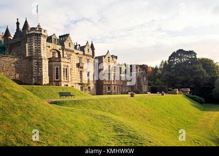 Abbotsford House, romanziere Vittoriano Sir Walter Scott's home vicino a Galashiels nella regione di frontiere, Scozia Foto Stock