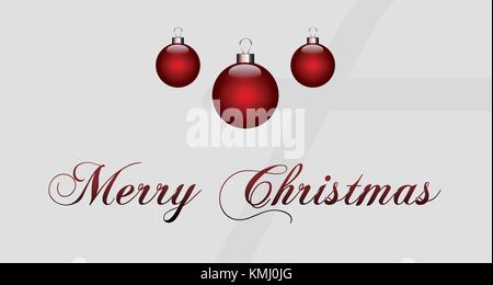 Merry Christmas testo vettoriale Lettering calligrafico scheda di progettazione Illustrazione Vettoriale