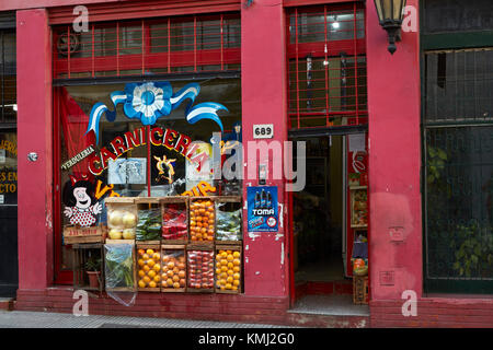 La frutta e la verdura, negozio di San Telmo, buenos aires, Argentina, Sud America Foto Stock