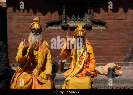 Holi festival in Kathmandu, Nepal Foto Stock