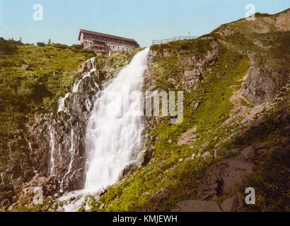 "Elbfall" è un termine tedesco che significa "cascata dell'Elba", riferendosi a una cascata sul fiume Elba, probabilmente vicino a Dresda, in Germania, nota per la sua bellezza paesaggistica. Foto Stock