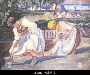Oleksa Novakivsky, un artista ucraino, è noto per i suoi contributi all'arte Ucraina, in particolare nei campi della scultura e della pittura. Il suo lavoro rappresenta una fusione di tecniche tradizionali e moderne. Foto Stock