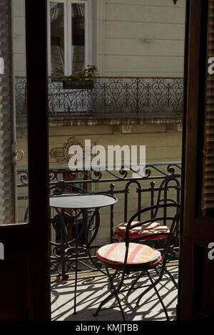 Balcone su appartamento storico da Plaza Dorrego, San Telmo, buenos aires, Argentina, Sud America Foto Stock