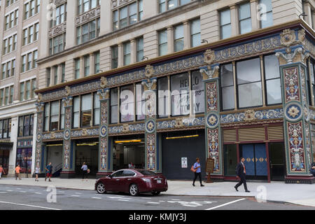 Il mosaico resti di Woodward e Lothrop 'Woodies' department store, Washington DC, Stati Uniti. Foto Stock