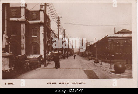 Woolwich, Regio Arsenale, Wellington St, c 1900 Foto Stock