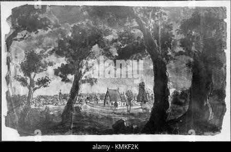 La chiesa di Virestads, situata in Svezia, è un'importante chiesa storica con notevoli caratteristiche architettoniche. Funge sia da sito religioso che da punto di riferimento culturale, mostrando il design e il patrimonio della chiesa svedese. Foto Stock