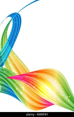 Abstract background design multicolore, rainbow petali, modello luminoso Illustrazione Vettoriale