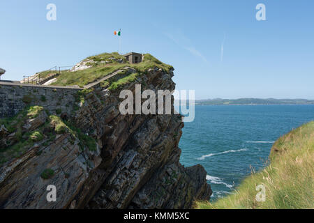Paesaggi dell'Irlanda. Fort Dunree Museo Militare in Donegal Foto Stock