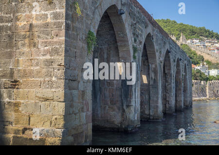 Antica di Seljuk costruito, in cantiere Tershane a Alanya, riviera turca, Turchia Foto Stock