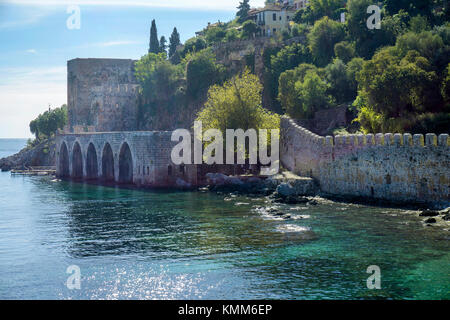 Antica di Seljuk costruito, in cantiere Tershane a Alanya, riviera turca, Turchia Foto Stock