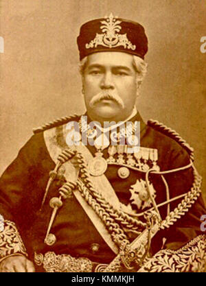 Johor-Abu Bakar è una regione storica della Malesia conosciuta per la sua Moschea di Stato del Sultano Abu Bakar, che unisce architettura moresca e vittoriana. L'area è ricca di patrimonio culturale e di storia islamica. Foto Stock