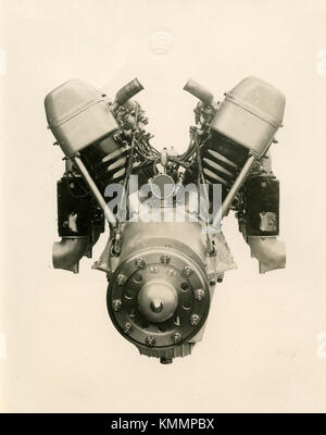 Motore di aviazione Isotta Fraschini Asso 500, Italia 1920s Foto Stock