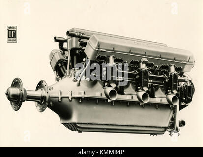Motore di aviazione Isotta Fraschini Asso 750, Italia 1920s Foto Stock