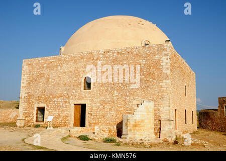 Moschea del Sultano Ibrahim in Fortezza cittadella, Rethimno, Creta, Grecia Foto Stock