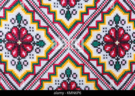 Folk ucraini pattern seamless ornamento. ornamento etnica Foto Stock
