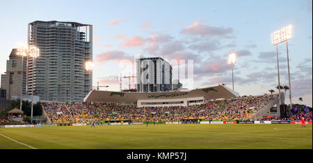 Marzo 25, 2017 - ST. PETERSBURG, in Florida: Il Tampa Bay Rowdies match contro la città di Orlando B al campo Lang. Il Rowdies ha vinto la partita 1-0. Foto di Foto Stock