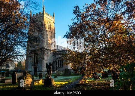 La Chiesa di San Nicola è una parrocchia anglicana chiesa in Bathampton, Somerset, Inghilterra. Foto Stock