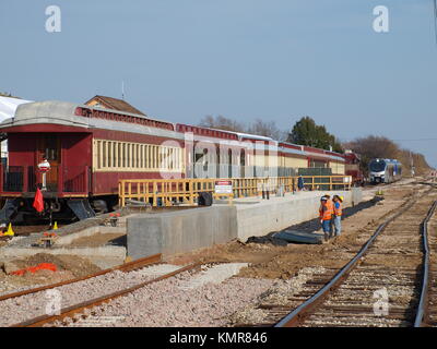 La parte II della prima nuova auto per arrivare TEXrail (dovrebbe Foto Stock