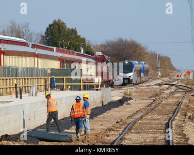 La parte II della prima nuova auto per arrivare TEXrail (dovrebbe Foto Stock