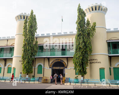 Ingresso principale al carcere cellulare National Memorial, Port Blair Foto Stock