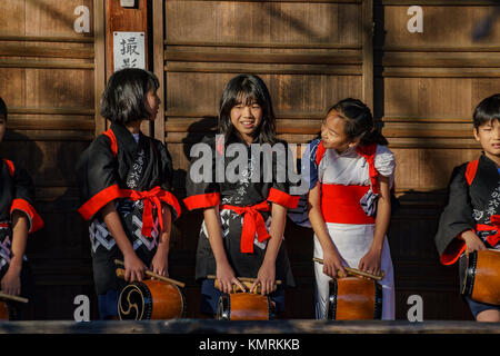 Kyoto, NOV 23: bambino speciale tradizionale evento musicale il Nov 23, 2017 a Bishamondo, Kyoto, Giappone Foto Stock