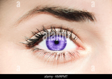 Ultra Violet eye Foto Stock