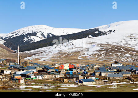 Villaggio nella Turchia orientale. Foto Stock