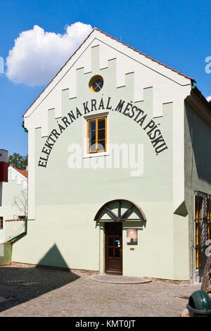 Elektrárna un museo F. Krizika, Písek, Česká republika / powerstation elettrico e il museo della città, Pisek, Repubblica Ceca Foto Stock