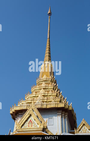 Bangkok, Tailandia. Wat Traimit, Tempio del Buddha d'oro. Foto Stock