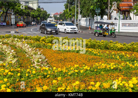 Bangkok, Tailandia. Il traffico su Tri Phet Road. Foto Stock