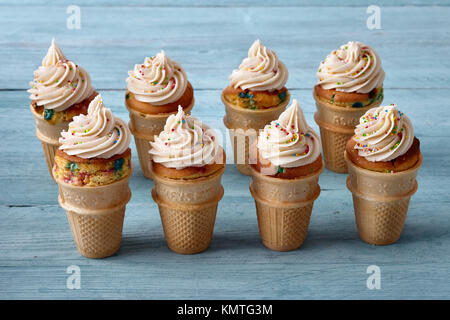 Cono gelato tortine Foto Stock