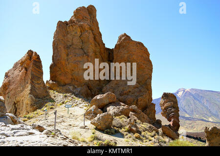 Montare il Parco Nazionale Teide Roques de Garcia in Tenerife Foto Stock