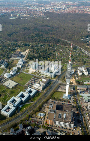 Torre di uffici Heise sede a Hannover in forma sferica, Heise Medien GmbH & Co KG, Heise Media Service GmbH & Co. KG, particolare architettura, Tele Foto Stock