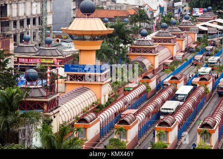 Blok m la stazione di autobus, Jakarta, Indonesia Foto Stock