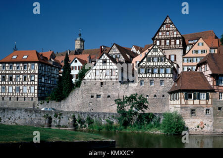 Schwabisch Hall, Baden-Wurttenberg, Germania Foto Stock