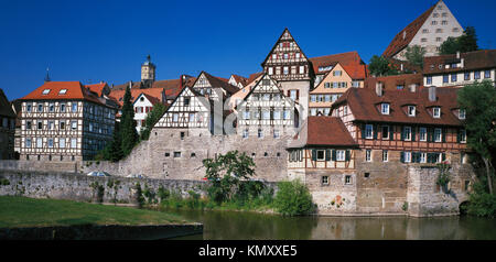 Scwabisch Hall, Baden Wurtemburg, Baviera, Germania Foto Stock